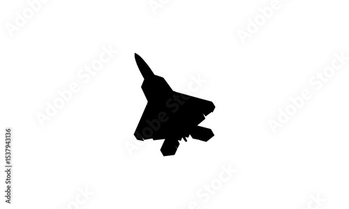 Fighter aircraft design vector, flying fighter jet illustration