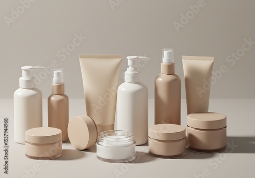 Sustainable Beauty: Refillable Cosmetic Containers in Timeless Neutrals