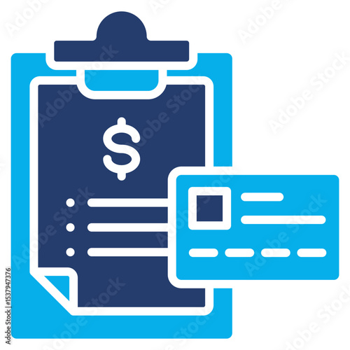 Credit solid color icon