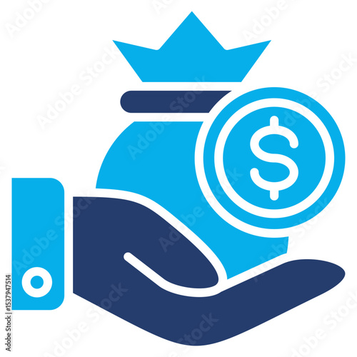 Creditors solid color icon