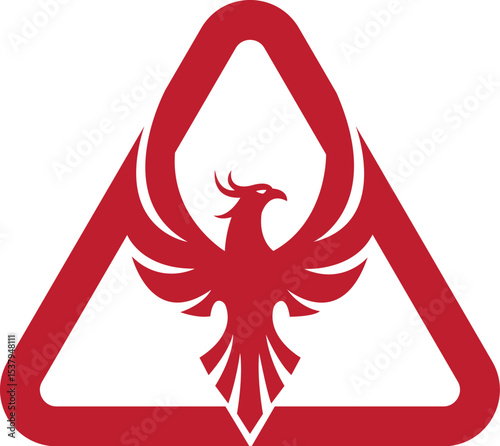 Modern Phoenix logo vector design template