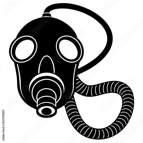 gas mask isolated on white background