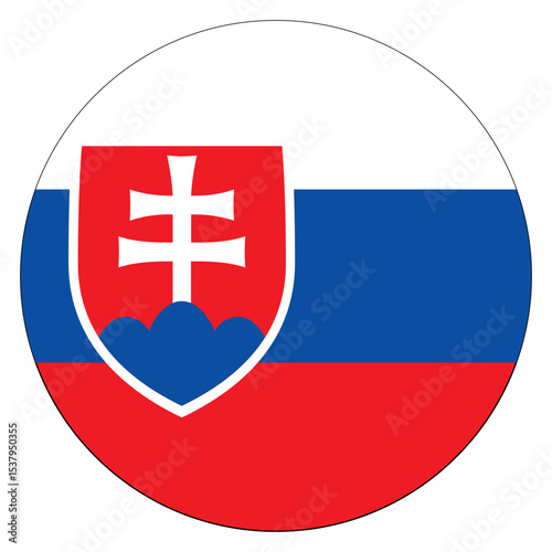 Flag of Slovakia circle