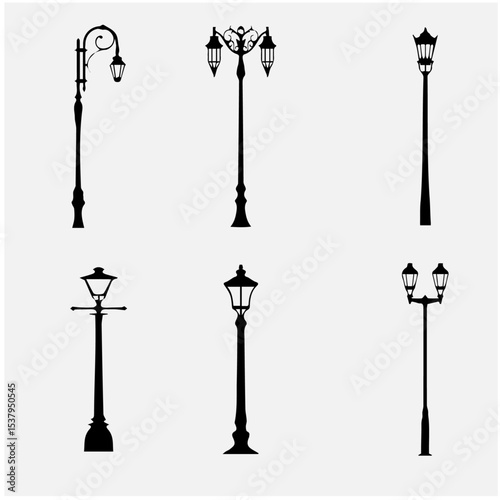 Light post vector 6