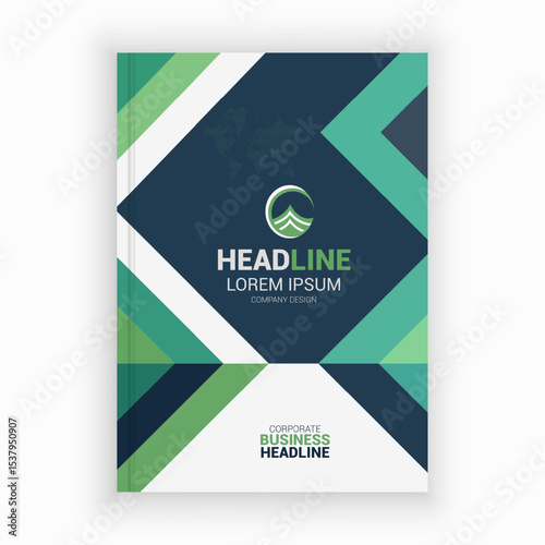 Unique Corporate Book Cover Design Template in A4. Can be adapt to Brochure, Annual Report, Magazine,Poster, Business Presentation, Portfolio, Flyer, Banner, Website.