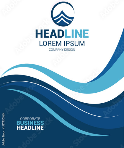 Unique Corporate Book Cover Design Template in A4. Can be adapt to Brochure, Annual Report, Magazine,Poster, Business Presentation, Portfolio, Flyer, Banner, Website.