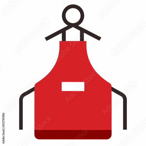 vector illustration of a woman holding a red house