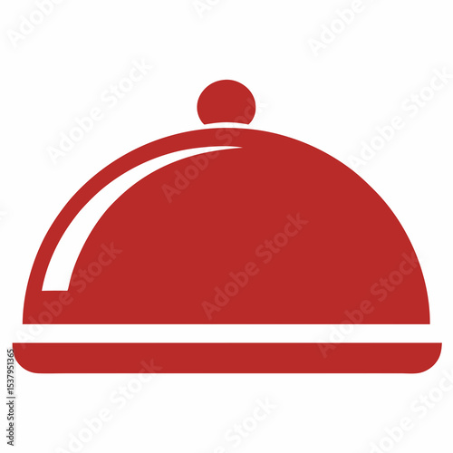 restaurant cloche on a white background
