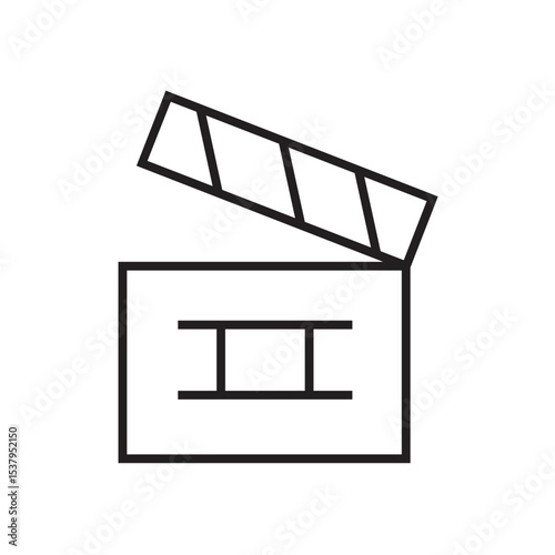 movie clapper board line