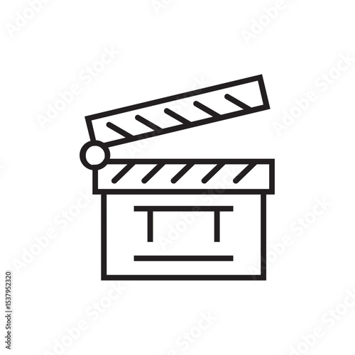 movie clapper board line