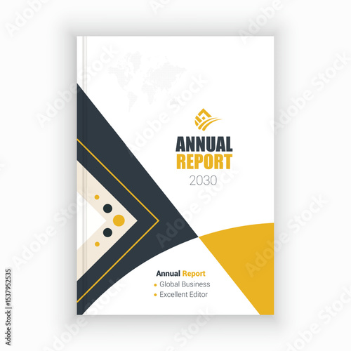 Unique Corporate Book Cover Design Template in A4. Can be adapt to Brochure, Annual Report, Magazine,Poster, Business Presentation, Portfolio, Flyer, Banner, Website.