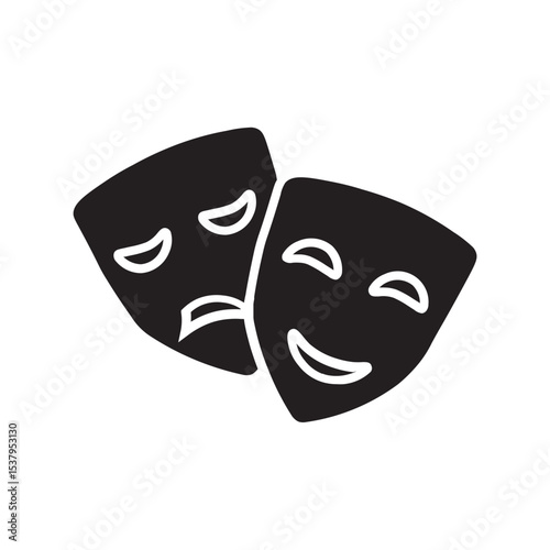 black carnival mask