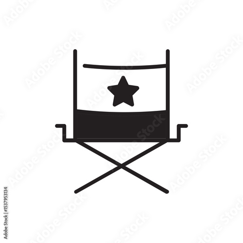 movie director chair glyph