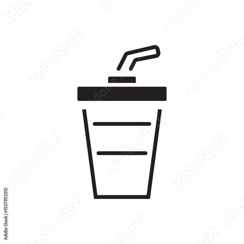 drink cup coffe glyph
