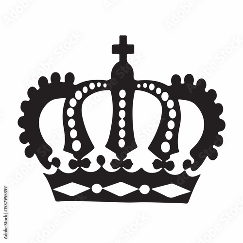 royal crown isolated on white