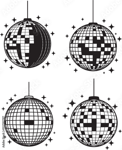 disco ball vector
