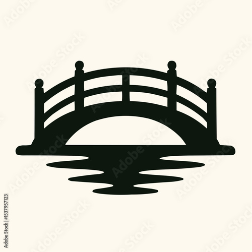 Vector silhouette illustration of a ship or boat on the sea, symbolizing water transportation, travel, or cargo cruise