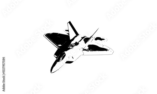 black silhouette of an airplane flying