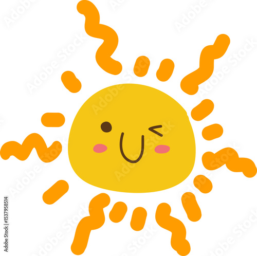 Summer Sun Character