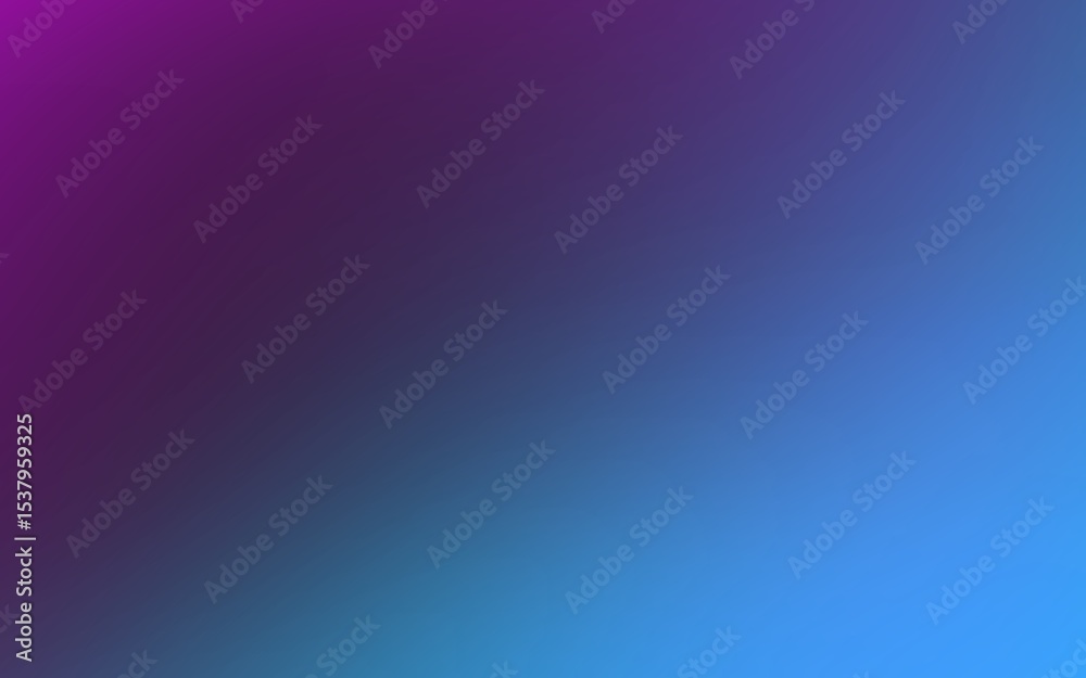 Fototapeta premium The image features a smooth, vibrant color gradient transitioning from a rich, deep magenta or dark purple in the top-left corner to a bright, electric blue in the bottom-right.