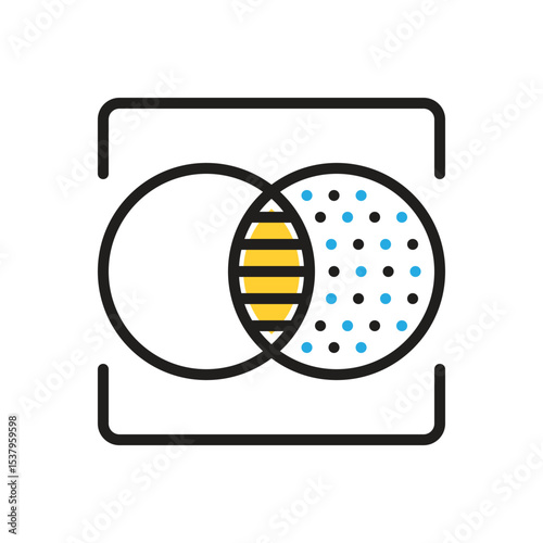Multi color icon for resemble