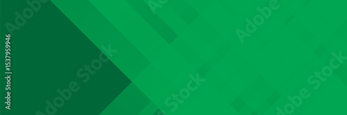 Green banner background with modern dynamic stripes and lines. Suitable for business banner, header, report, company, institution, party, celebration, seminar and lecture