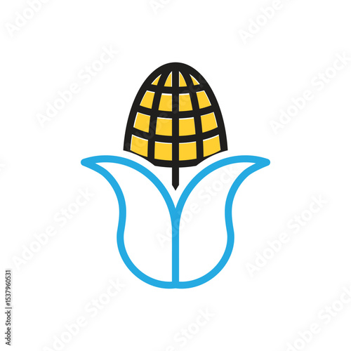 Multi color icon for corn