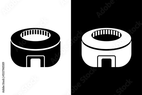 stadium vector icon white background. 
