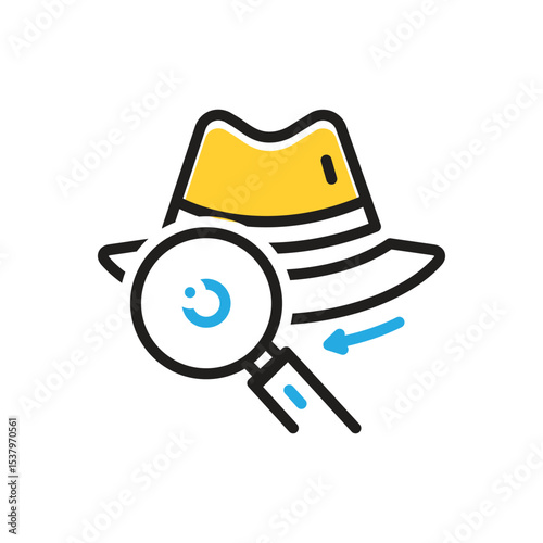 Multi color icon for investigate