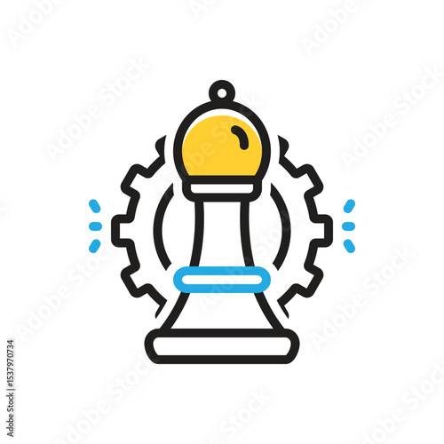Multi color icon for strategic