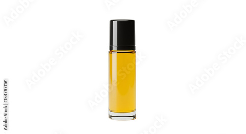 Essential oil roller bottle isolated on transparent background  