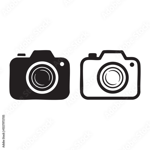 Camera Photo Shot Icons Set