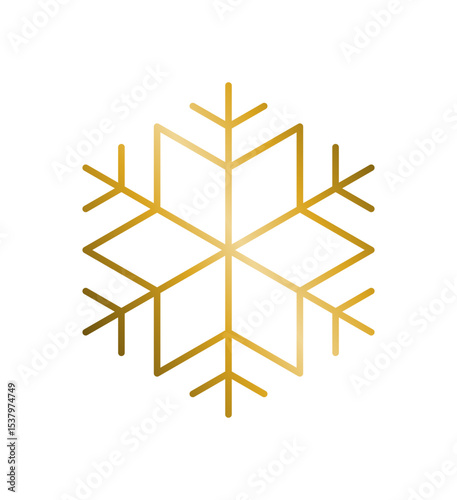 goldene Schneeflocke