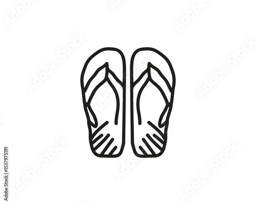 flip flops vector illustration