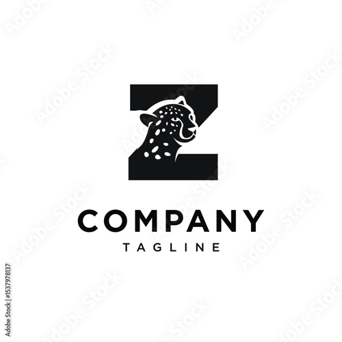 Letter Z Cheetah Logo Icon Vector