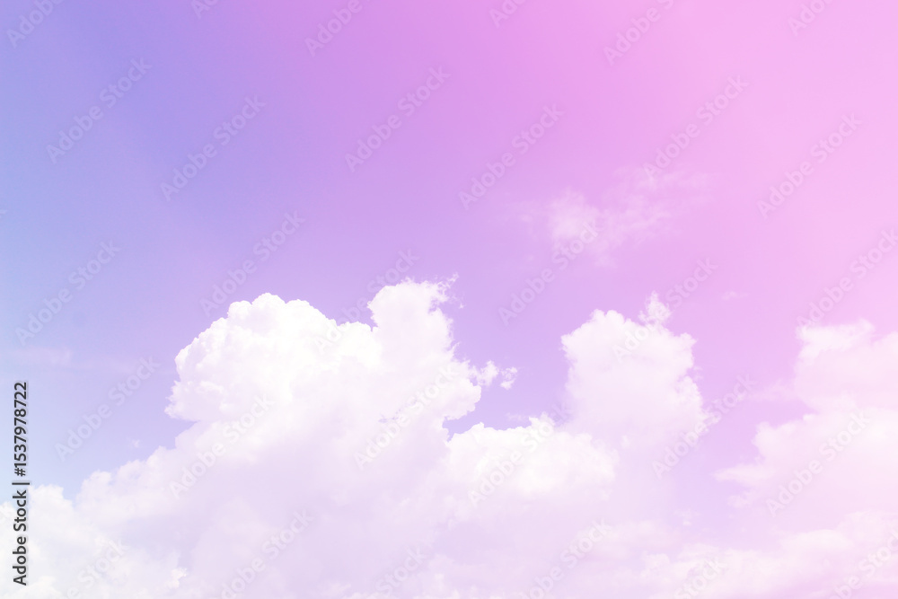 Fototapeta premium Sky and clouds in pastel tones.