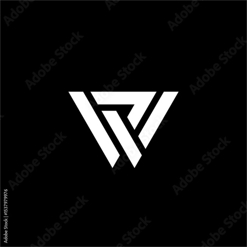 Monogram Letter WP Or PW logo design featuring a bold and clean shape