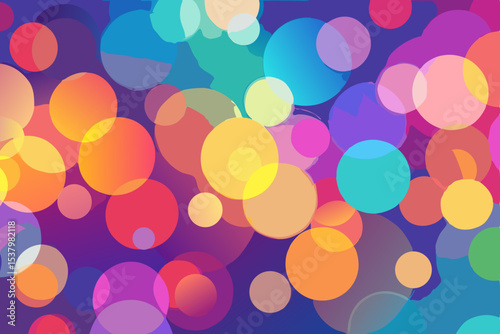 abstract background with colorful circles