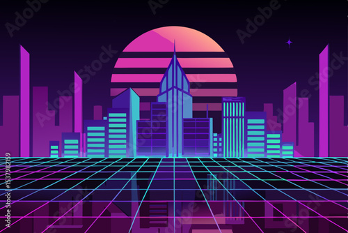 abstract city skyline