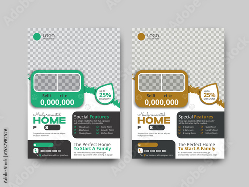 Real-estate Flyer Design templated,  flyer design template for property sale, home rent flyer,  home sale flyer layout design, Simple Real Estate Flyer, edit able, customizable flyer template. 