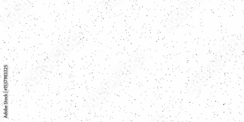 Vector textured white paper texture background and terrazzo flooring texture. Grunge old pattern surface closeup stucco rough wall.	