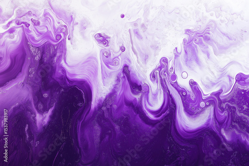 Abstract Purple and White Paint Texture Background