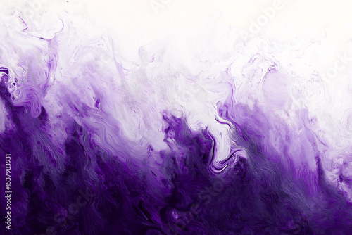 Abstract Purple and White Paint Texture Background