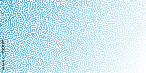 Abstract Turing organic wallpaper background. Turing reaction diffusion monochrome seamless pattern with chaotic motion. Organic lines in Memphis. Linear design with biological shapes.