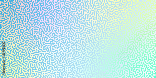 Abstract Turing organic wallpaper background. Turing reaction diffusion monochrome seamless pattern with chaotic motion. Organic lines in Memphis. Linear design with biological shapes.