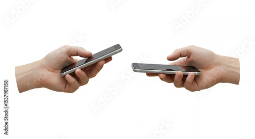 Two Hands Holding Smartphone