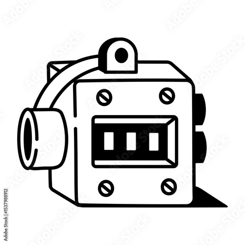 A doodle style icon of digital scoreboard
