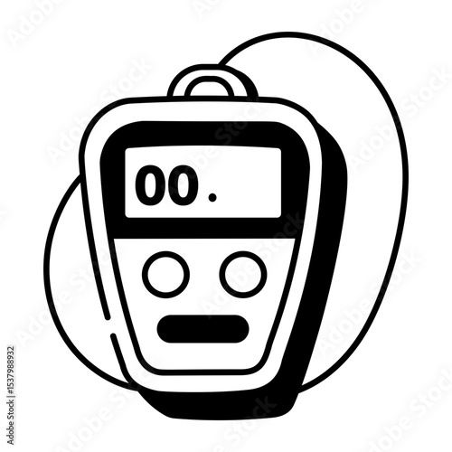 A drawing style icon showing umpire counter
