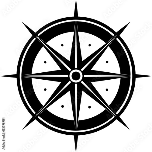 compass rose vector
