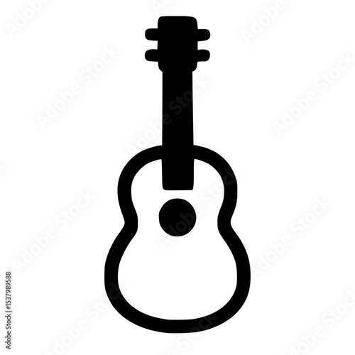 acoustic guitar isolated